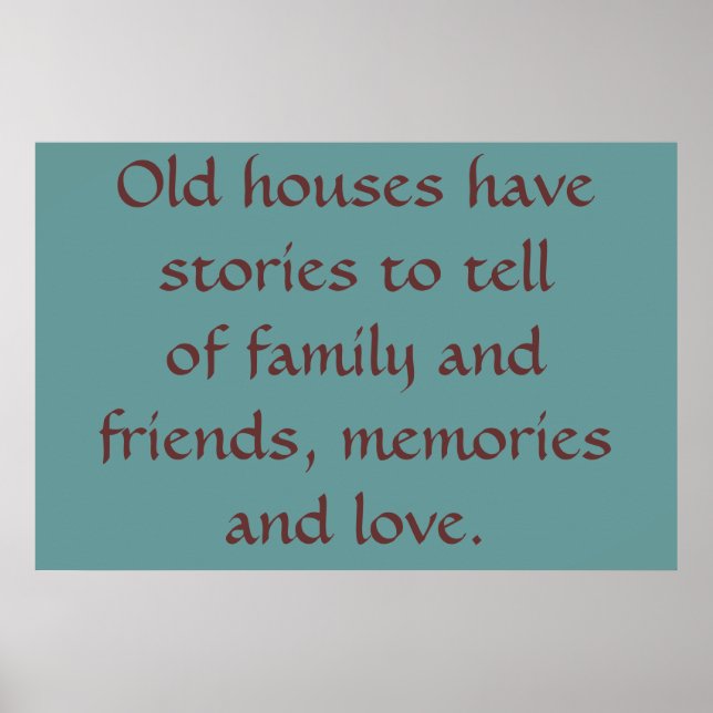 Gamla hus poster (Framsidan)