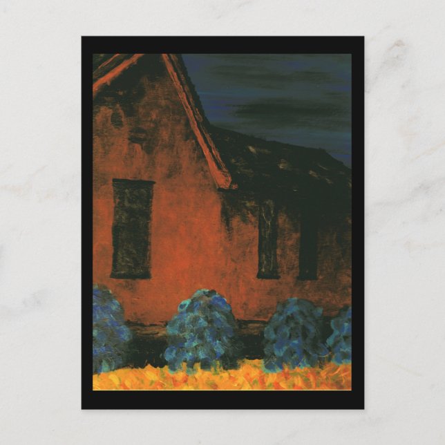 Gamla hus vykort (Framsida)