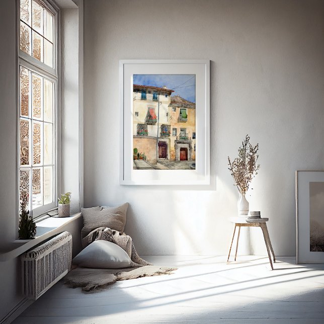 Gamla huset i Segovia, Spanien | Cass Gilbert Poster (Skapare uppladdad)