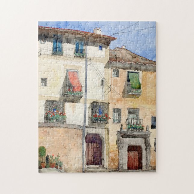 Gamla huset i Segovia, Spanien | Cass Gilbert Pussel (Vertikal)