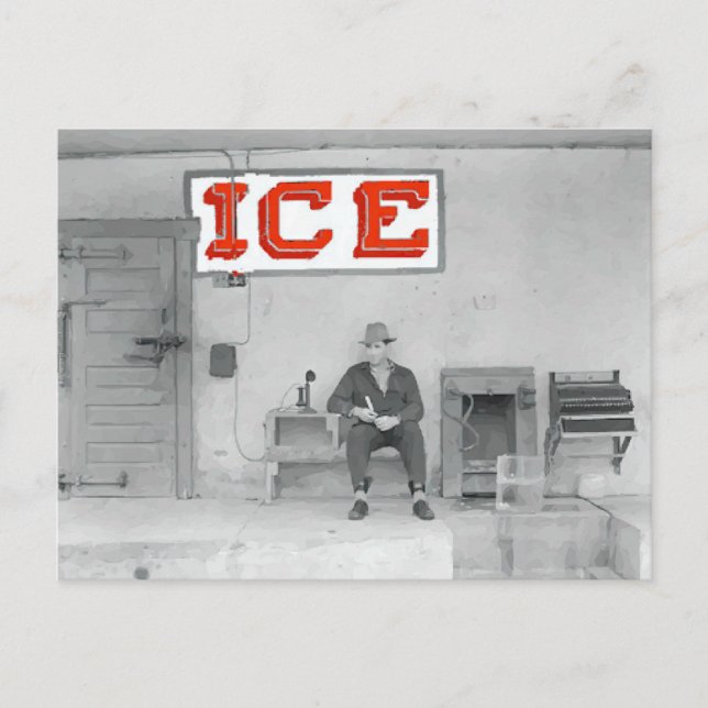 Gamla Ice House, History 1928 Vykort (Framsida)