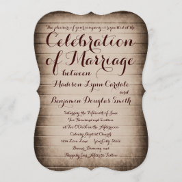 Gamla inbjudningar till Rustic Barn Wood-Landsbygg