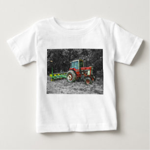 Gamla Internationell Tractor Painterly T Shirt