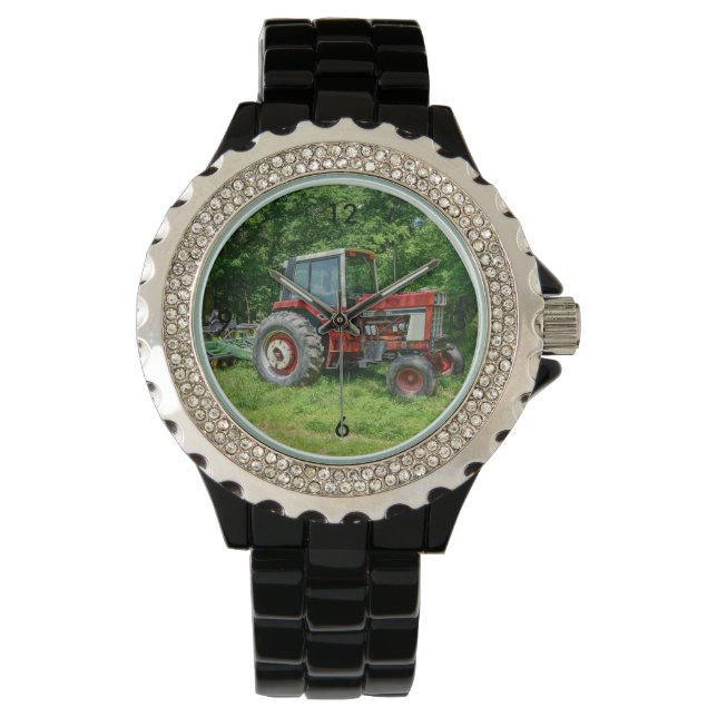 Gamla Internationell-traktorn Armbandsur (Framsida)