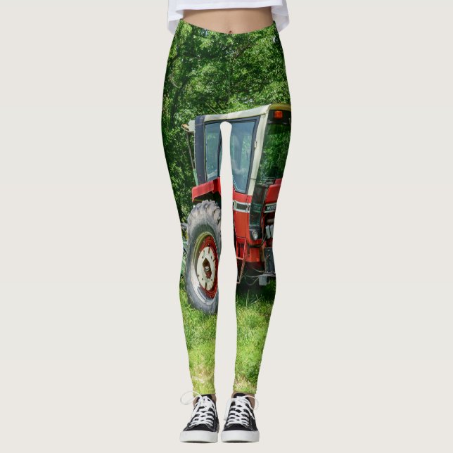 Gamla Internationell-traktorn Leggings (Framsida)