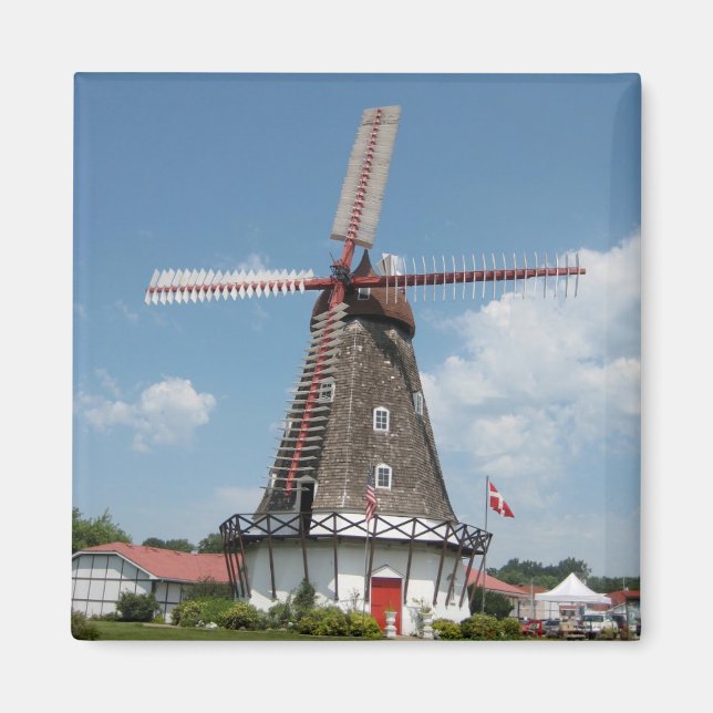 Gamla Iowa Kvarn Magnet (Framsidan)