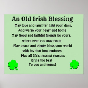 GAMLA IRISH BLESSING POSTER