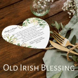 Gamla Irish Bluting & Bröllop Greenery 3 Underlägg Papper