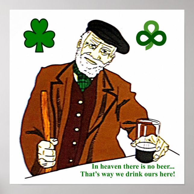 Gamla Irish Drinker poster (Framsidan)
