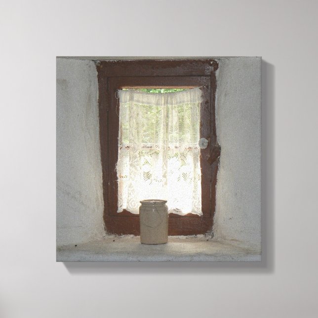 Gamla irländska köksfönster canvastryck (Framsida)