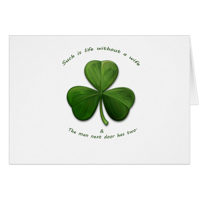 Gamla irländska Orden Hälsningskort (Framsidan Horizontal)