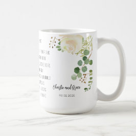 Gamla irländska välsignelser och anpassa Bröllop G Kaffemugg