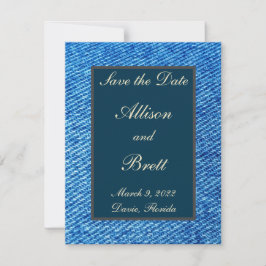 Gamla Jeans Spara datumkortet Spara Datumet