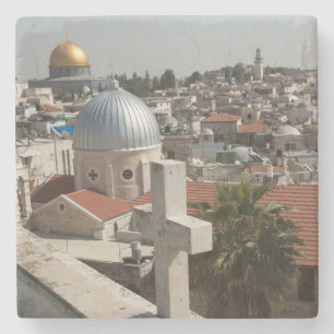 Gamla Jerusalems silhuett Stenunderlägg