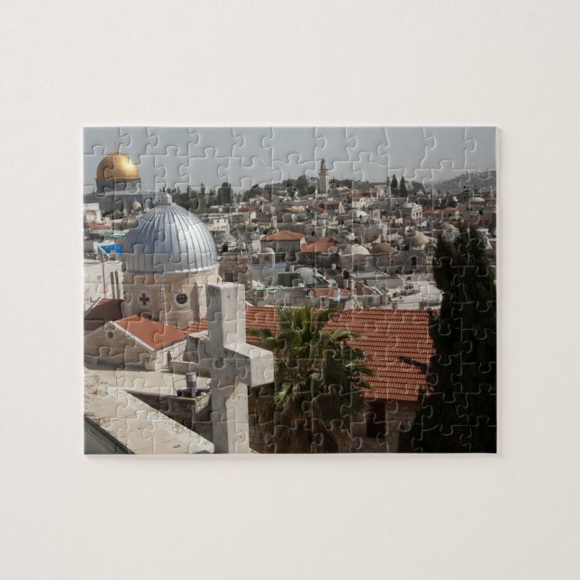 Gamla Jerusalems Skyline Pussel (Horisontell)