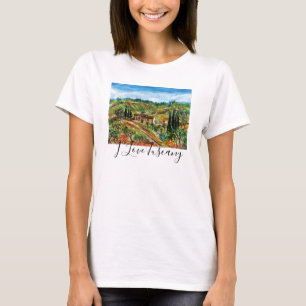 GAMLA JORDBRUKSFÖRETAG, OLIVE TRÄD I TUSCANY LANDS TEE