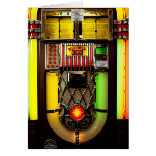 Gamla Jukebox Hälsningskort