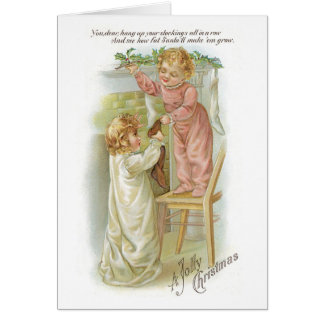 Gamla julafton hälsningskort