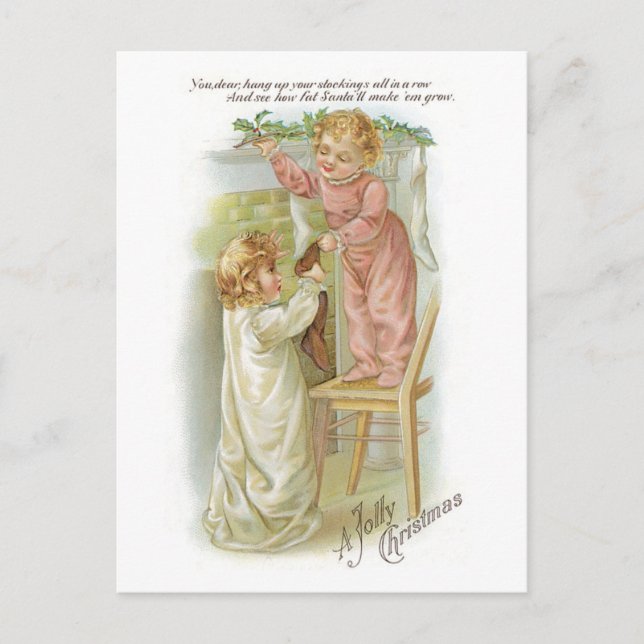 Gamla julafton helg vykort (Framsida)