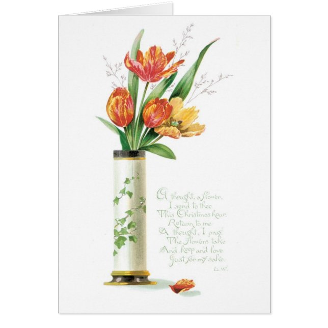 Gamla jular, Tulips Hälsningskort (Framsidan)