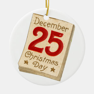 Gamla julen, 25 december julgransprydnad keramik