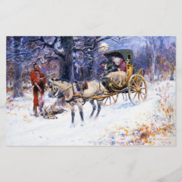 Gamla julen i New England (av Charles Russell) Brevpapper