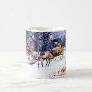 Gamla julen i New England (av Charles Russell) Kaffemugg