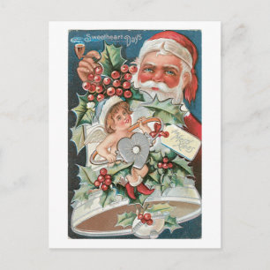 Gamla julen, Santa & Angel Helg Vykort