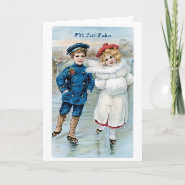 Gamla julen, Skating Rink Helgkort (Framsida)