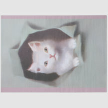 Gamla kattungar bryter igenom presentpapper söta