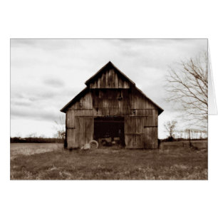 Gamla Kentucky Tobacco Barn Hälsningskort
