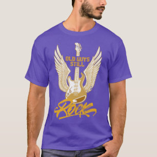 Gamla killar fortfarande Sten Bassistance Retro Ba T Shirt