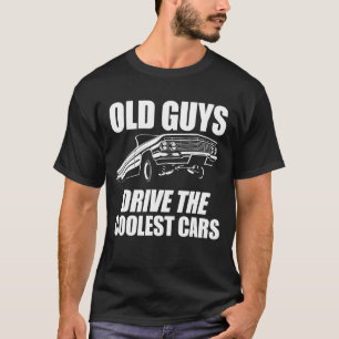 Gamla killar kör den kolaste Cars Pappa födelsedag T Shirt