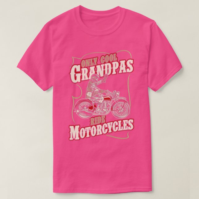 Gamla killar Regel Bästa motorcykelväxel och Biker T Shirt (Design framsida)