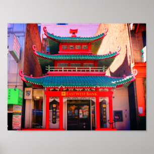 Gamla kinesiska telefonväxlar Poster