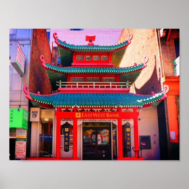 Gamla kinesiska telefonväxlar Poster (Framsidan)