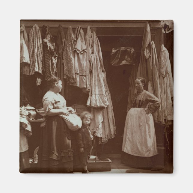 Gamla kläder, sju kalendrar, från "Street Li Magnet (Framsidan)