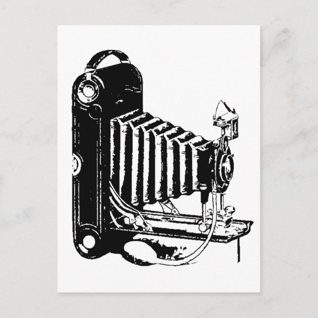 Gamla Kodak Camera Vykort (Framsida)