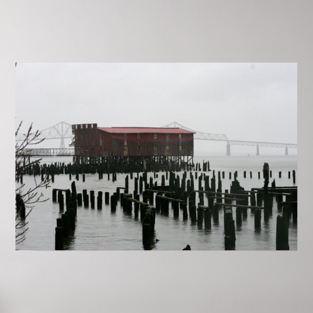 Gamla konservfabriker Astoia Oregon Poster (Framsidan)