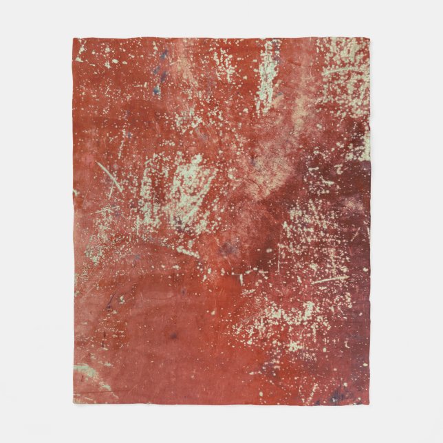 Gamla koppar: Vivid Metall Struktur. Fleecefilt (Framsidan)