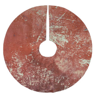 Gamla koppar: Vivid Metall Struktur. Julgransmatta Borstad Polyester