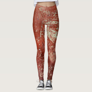Gamla koppar: Vivid Metall Struktur. Leggings