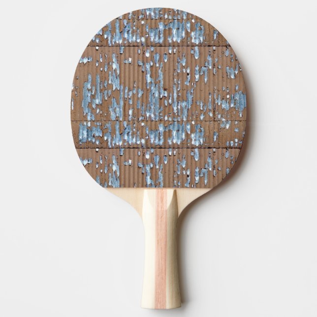 Gamla korrugerade metall pingisracket (Framsidan)