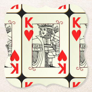 Gamla Kung i Hearts Underlägg Papper