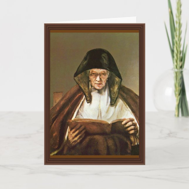 Gamla kvinnor, av Rembrandt Harmensz. Van Kort (Framsida)