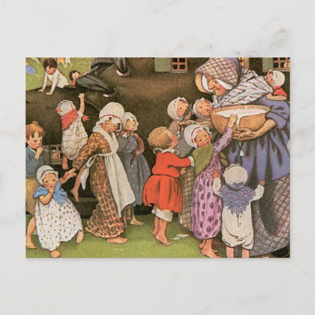 Gamla kvinnor i Shoe Vykort (Framsida)