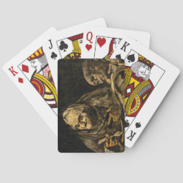 Gamla kvinnor med Skeleton (Död) (Francisco Goya) Casinokort