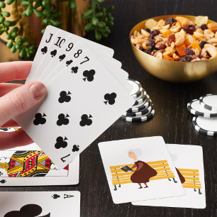Gamla kvinnor som läser bibeln casinokort