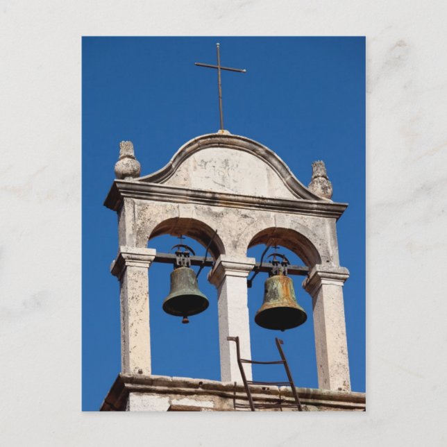 Gamla kyrkan Twin Klockor Vykort (Framsida)