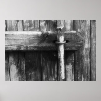 Gamla ladudörr poster